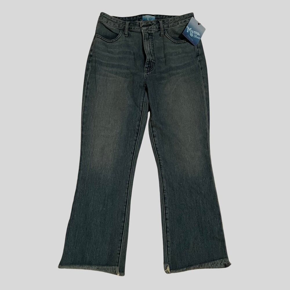 Show Me Your Mumu Mumu Blue Flare Jeans 28 NWT